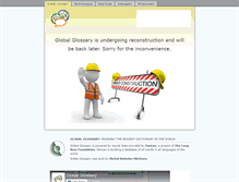 Tablet Screenshot of globalglossary.org